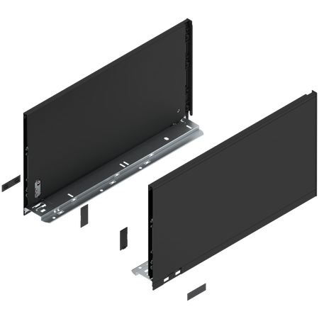 Bok szuflady LEGRABOX, wysokość F (241 mm), dł.=450 mm, lewy/prawy, do LEGRABOX pure