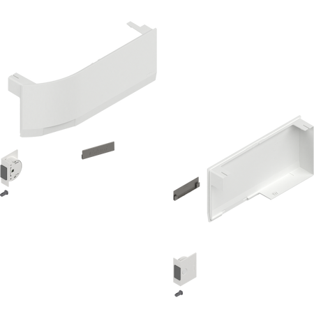 Front uchylny AVENTOS HK top, Zaślepka siłownika (włącznie z Włącznik do nawiercania, kompl.), prawy+lewy, do SERVO-DRIVE