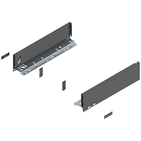 Bok LEGRABOX, wysokość M (90.5 mm), dł.=350 mm, lewy/prawy, do LEGRABOX pure