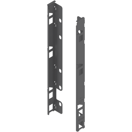 Uchwyt drewnianej ścianki tylnej LEGRABOX, wys. F (257 mm), prawy+lewy