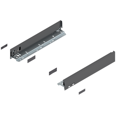 Bok szuflady LEGRABOX, wysokość N (66.5 mm), dł.=400 mm, lewy/prawy, do LEGRABOX pure