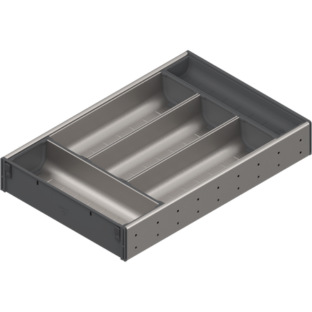 ORGA-LINE wkład z pojemnikami (częściowe wypełnienie), do szuflady standardowej TANDEMBOX, dł. NL=450 mm, szer. korpusu KB=400 mm, szer.=282 mm, do SPACE CORNER