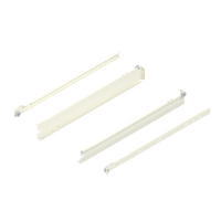 METABOX bok N (54 mm), Częściowy wysuw, 25 kg, dł.=500 mm, wersja na wcisk, lewy/prawy