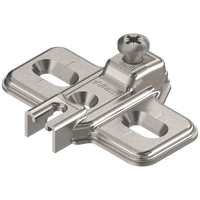 MODUL prowadnik, krzyżakowy, 0 mm, Stal, na wkręty do płyty wiórowej, RW: otwór podłużny