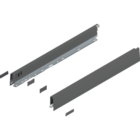 Bok MERIVOBOX, wysokość N (68.5 mm), dł.=550 mm, lewy/prawy