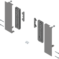 Mocowanie frontu MERIVOBOX , Wysokość E, do szuflady wewnętrznej z elementami dekoracyjnymi, lewe/prawe