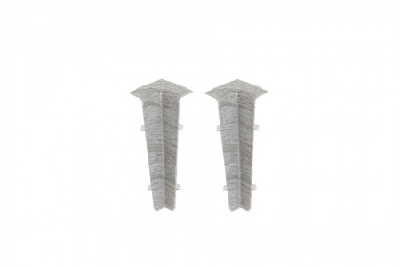 Narożnik wewn. do listwy przypodłogowej Hi Line 23,4x75mm 1kpl=2szt Cezar Dąb Szary Jasny Matowe