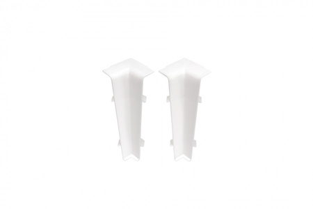 Narożnik wewn. do listwy przypodłogowej Hi Line 23,4x75mm 1kpl=2szt Cezar Biały RAL9003 Błyszczące