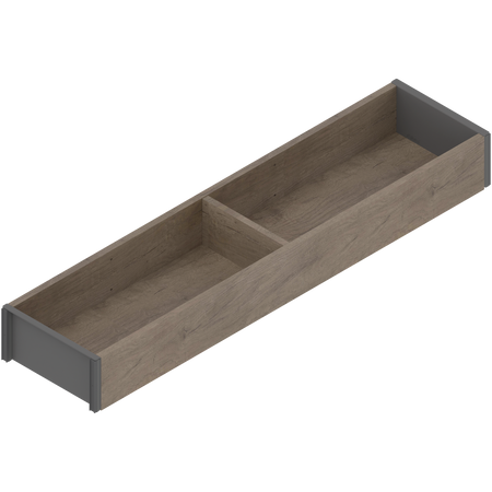 AMBIA-LINE  ramki do szuflady standardowej, do LEGRABOX/MERIVOBOX, w opcji drewnopodobnej, dł.=450 mm, szerokość=100 mm