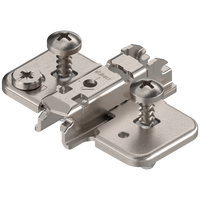 CLIP prowadnik, krzyżakowy, 3 mm, Stal, z kołkiem rozporowym EXPANDO, RW: mimośród