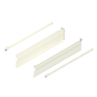 METABOX bok K (118 mm), Częściowy wysuw, 25 kg, dł.=550 mm, wersja na wcisk, lewy/prawy