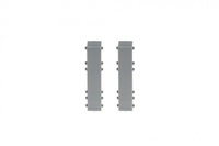 Łącznik listwy do listwy przypodłogowej Hi Line 23,4x75mm 1kpl=2szt Cezar Aluminium szczotkowane Matowe