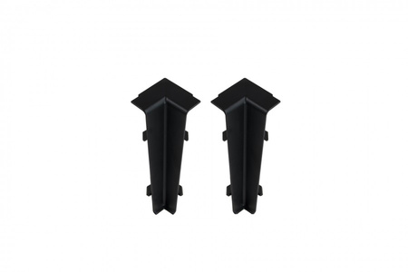 Narożnik wewn. do listwy przypodłogowej Hi Line 23,4x75mm 1kpl=2szt Cezar Czarny RAL9005 Matowe