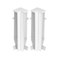 Narożnik wewn. do listwy przypodłogowej MASTERLINE 13x80mm 1kpl=2szt Cezar Biały RAL9003 Matowe