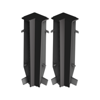 Narożnik wewn. do listwy przypodłogowej MASTERLINE 13x80mm 1kpl=2szt Cezar Czarny RAL9005 Matowe