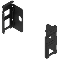 Uchwyt drewnianej ścianki tylnej LEGRABOX, wys. N (80 mm), prawy+lewy