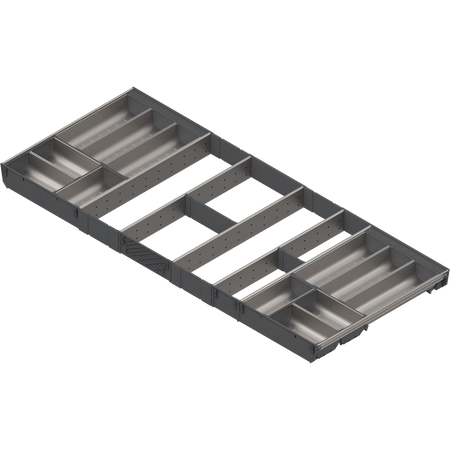 ORGA-LINE wkład z pojemnikami (całkowite wypełnienie), do szuflady standardowej TANDEMBOX, dł. NL=500 mm, szer. korpusu KB=1200 mm