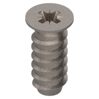 wkręt EURO, łeb wpuszczany,  6 mm, Długość całkowita (z łbem): 14.5 mm