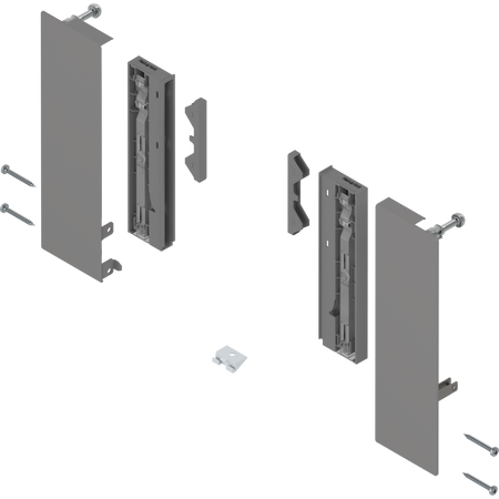Mocowanie frontu MERIVOBOX , Wysokość E, do szuflady wewnętrznej z elementami dekoracyjnymi, lewe/prawe