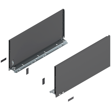 Bok szuflady LEGRABOX, wysokość F (241 mm), dł.=500 mm, lewy/prawy, do LEGRABOX pure