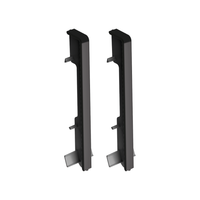 Łącznik listwy do listwy przypodłogowej MASTERLINE 13x80mm 1kpl=2szt Cezar Czarny RAL9005 Matowe