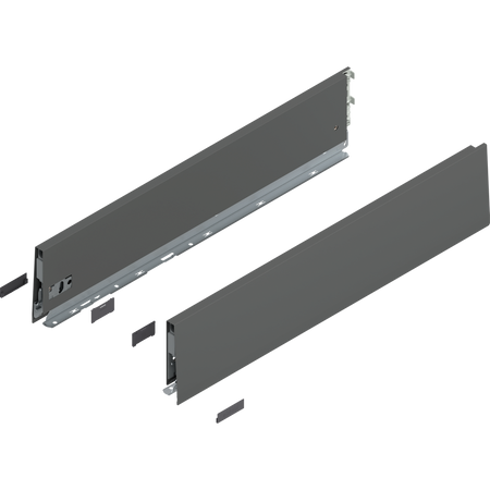 Bok MERIVOBOX, wysokość K (129 mm), dł.=600 mm, lewy/prawy