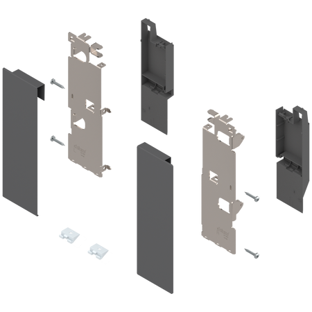 Mocowanie frontu LEGRABOX , wys. C, do szuflady wewnętrznej z relingiem, lewe/prawe, do LEGRABOX free