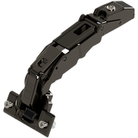 CLIP top Zawias z szerokim kątem otwarcia i zerowym uskokiem 155°,Drzwi nakładane, bez sprężyny, puszka: na wkręty