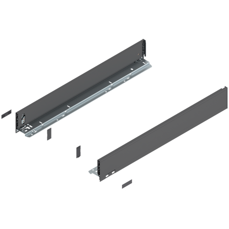 Bok LEGRABOX, wysokość M (90.5 mm), dł.=650 mm, lewy/prawy, do LEGRABOX pure