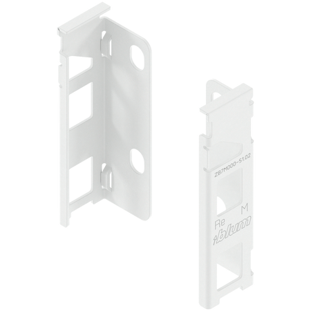 Uchwyt drewnianej ścianki tylnej LEGRABOX, wys. M (106 mm), prawy+lewy