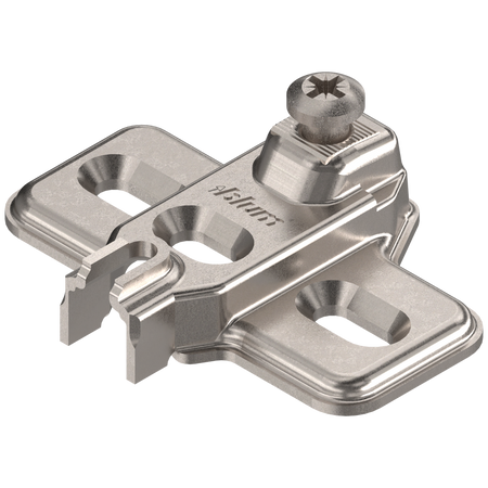 MODUL prowadnik, krzyżakowy, 3 mm, Stal, na wkręty do płyty wiórowej, RW: otwór podłużny