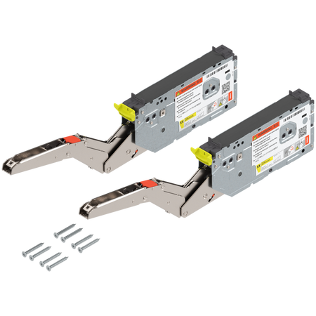 Front uchylny AVENTOS HK top, siłownik (zestaw), współczynnik mocy=1730-5200 (przy 2 sztukach), na wkręty, do TIP-ON