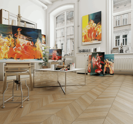 Panele podłogowe laminowane WR 24H Wzór jodły AC5 Platinium Paloma Dąb Carmen SWISS KRONO