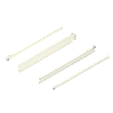 METABOX bok N (54 mm), Częściowy wysuw, 25 kg, dł.=550 mm, wersja na wcisk, lewy/prawy