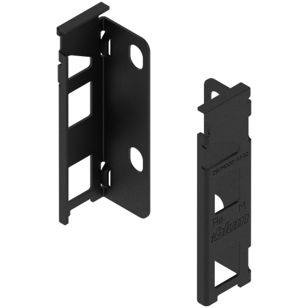 Uchwyt drewnianej ścianki tylnej LEGRABOX, wys. M (106 mm), prawy+lewy