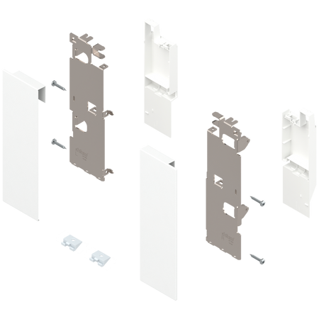 Mocowanie frontu LEGRABOX , wys. C, do szuflady wewnętrznej z relingiem, lewe/prawe, do LEGRABOX free