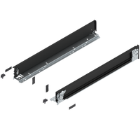 Bok LEGRABOX (za korpusem), wysokość M (90.5 mm), dł.=650 mm, lewy/prawy, do LEGRABOX pure