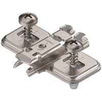 CLIP prowadnik, krzyżakowy, 0 mm, Stal, z kołkiem rozporowym EXPANDO, RW: otwór podłużny