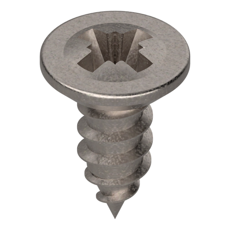 wkręt do blach, łeb wpuszczany, 3,53 mm, Długość całkowita (z łbem): 9.83 mm