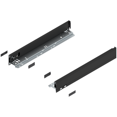 Bok szuflady LEGRABOX, wysokość N (66.5 mm), dł.=450 mm, lewy/prawy, do LEGRABOX pure