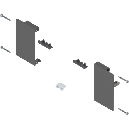 Mocowanie frontu MERIVOBOX , wys. M, do szuflady wewnętrznej, lewe/prawe