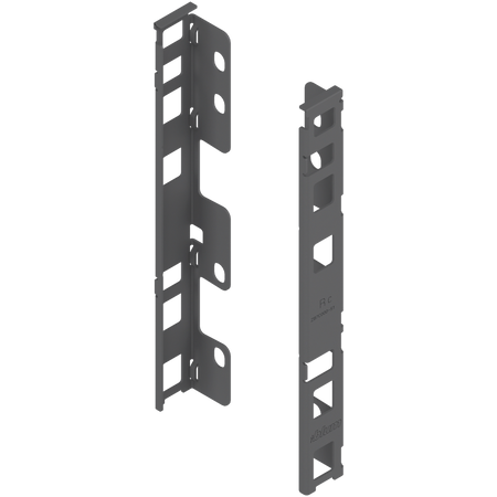 Uchwyt drewnianej ścianki tylnej LEGRABOX, wys. C (193 mm), prawy+lewy