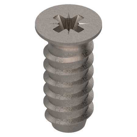 wkręt EURO, łeb wpuszczany,  6 mm, Długość całkowita (z łbem): 14.5 mm