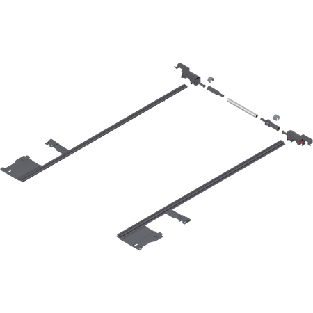 MOVENTO Stabilizacja boczna, dł.=600 mm, KB=1400 mm, pełen wysuw, do przycięcia
