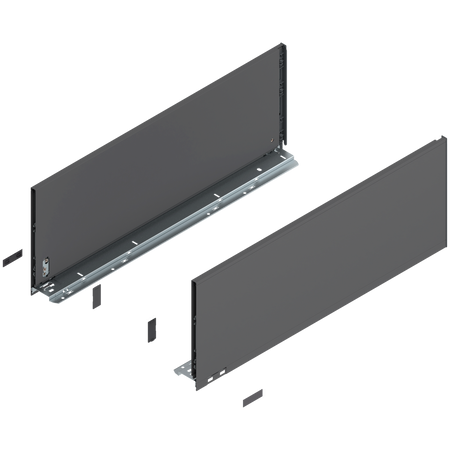 Bok szuflady LEGRABOX, wysokość F (241 mm), dł.=650 mm, lewy/prawy, do LEGRABOX pure