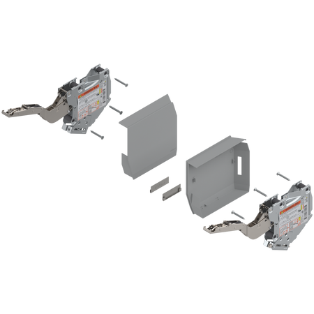 AVENTOS HK-S do małych frontów uchylnych, siłownik (zestaw), współczynnik mocy=220-500 przy 2 szt., na wkręty