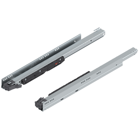 Prowadnica korpusu LEGRABOX Zint. BLUMOTION / odpowiedni do TOB / odpowiedni do SERVO-DRIVE, pełny wysuw, 70 kg, dł.=650 mm, lewa/prawa