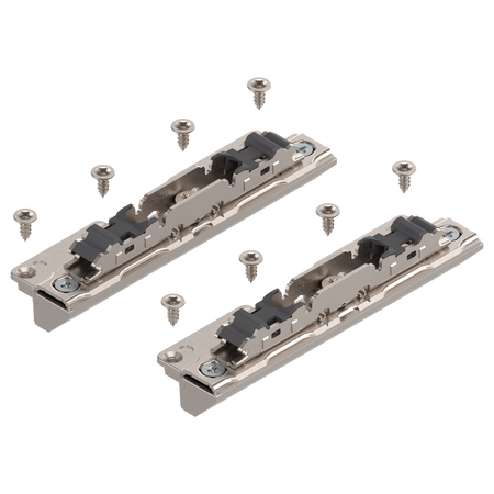 Systemy podnośników AVENTOS HS/HL/HK i HK top, Mocowanie frontu do wąskiej ramki aluminiowej, na wkręty