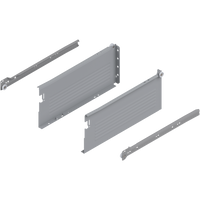 METABOX bok H (150 mm), Częściowy wysuw, 25 kg, dł.=350 mm, wersja na wcisk, lewy/prawy