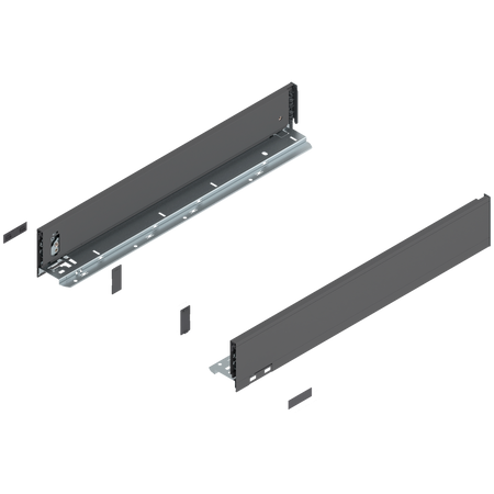 Bok LEGRABOX, wysokość M (90.5 mm), dł.=550 mm, lewy/prawy, do LEGRABOX pure